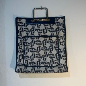 Vtg Saks Fifth canvas md made in France tote